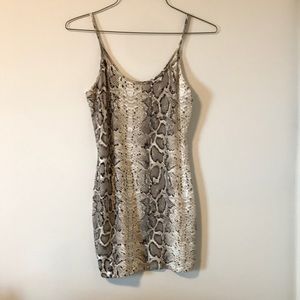 Windsor Snake Skin Bodycon Dress